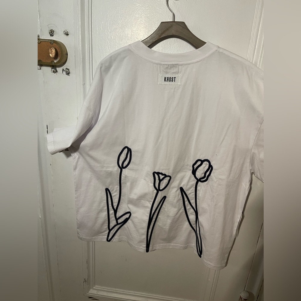 XXL White T-shirt 🧡 Designer KROST